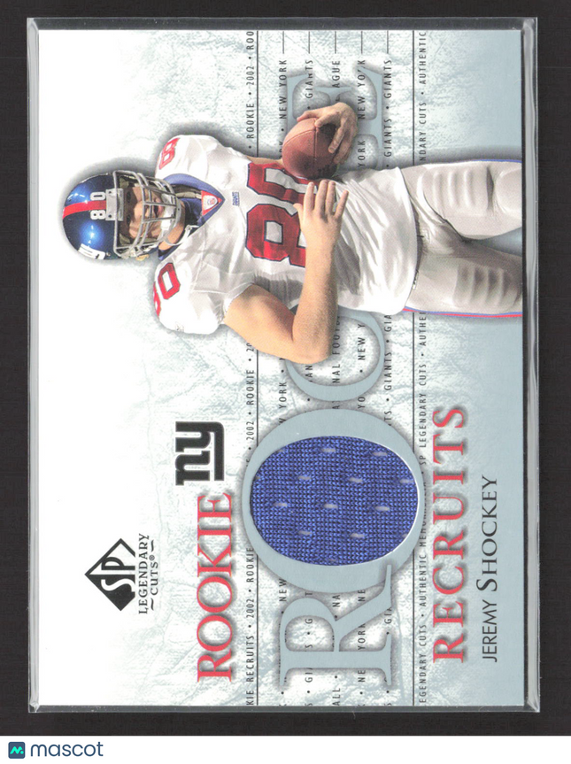 2002 Upper Deck SP Legendary Cuts Rookie Recruits Jeremy Shockey #RR-JS Jersey