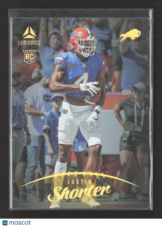 2023 Panini Luminance Football Justin Shorter #168 RC /200