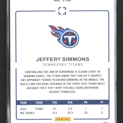 2024 Panini Photogenic Jeffery Simmons #146
