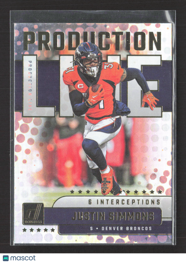 2023 Panini Donruss Production Line Justin Simmons #PDL-20