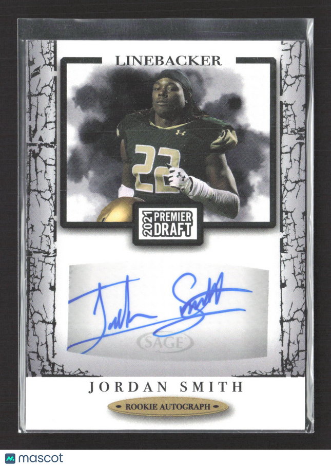2021 SAGE Premier Draft Jordan Smith #A47 Auto