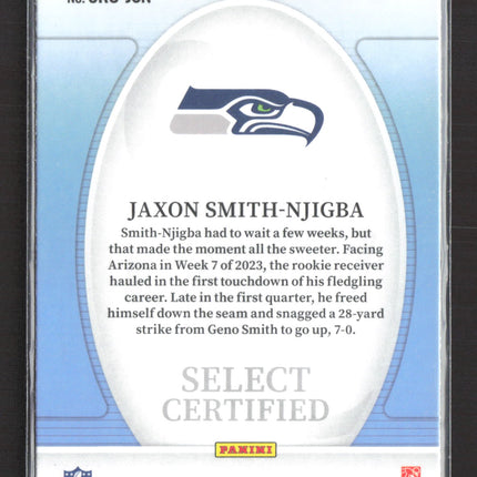 2024 Panini Select Certified Jaxon Smith-Njigba #CRO-JSN RC