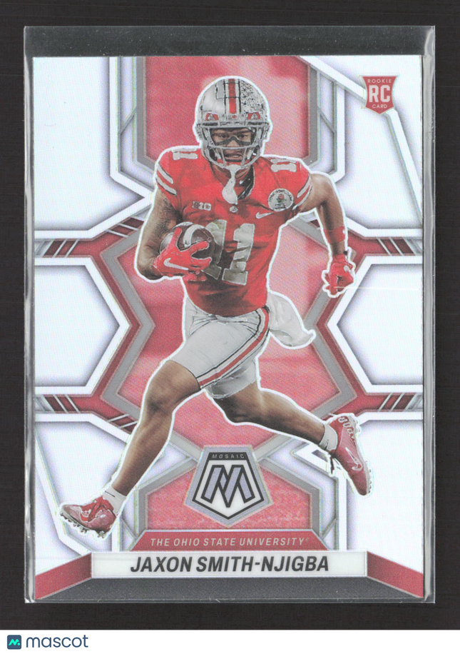 2023 Panini Mosaic Draft Picks Jaxon Smith-Njigba #15 RC Silver