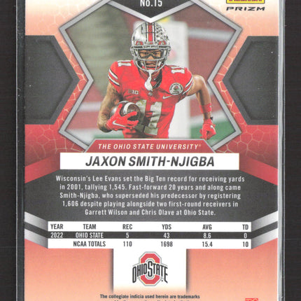 2023 Panini Mosaic Draft Picks Jaxon Smith-Njigba #15 RC Silver
