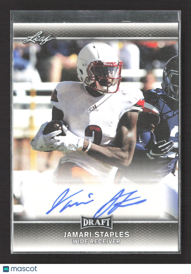2017 Leaf Draft Jamari Staples #A-JS1 Auto