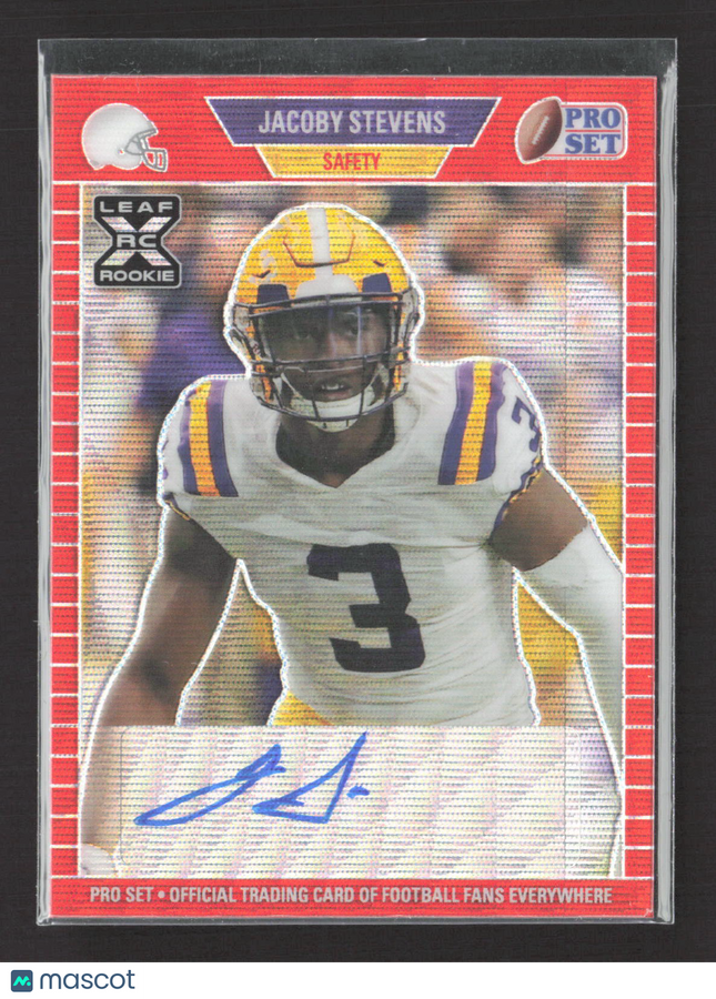 2021 Leaf Pro Set Jacoby Stevens #PA-JS1 RC 2 / 75 Auto