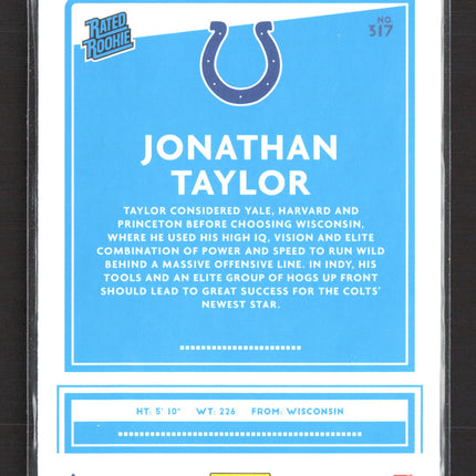 2020 Panini Donruss Jonathan Taylor #317