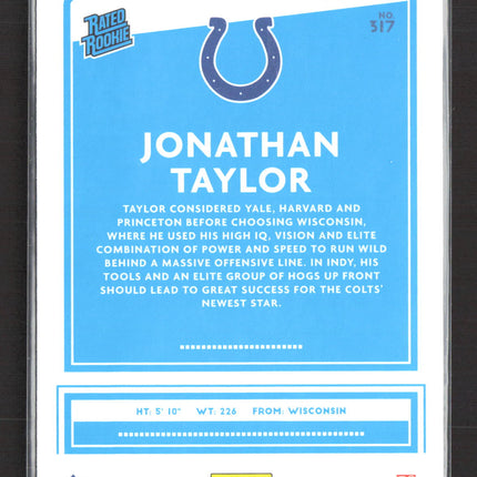 2020 Panini Donruss Jonathan Taylor #317