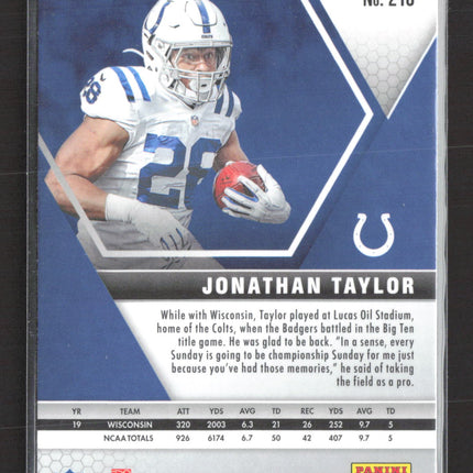 2020 Panini Mosaic Jonathan Taylor #216 RC