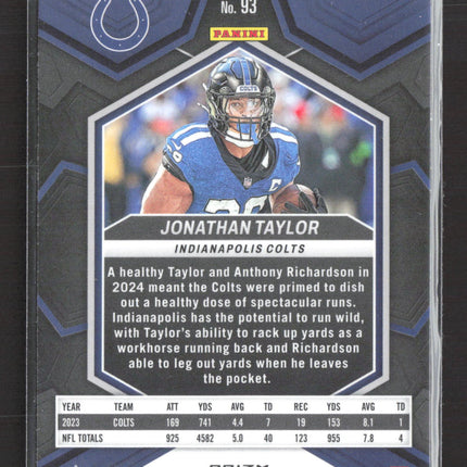 2024 Panini Mosaic Prizm Jonathan Taylor #93 Red