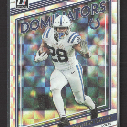 2022 Panini Donruss Dominators Jonathan Taylor #D11 Holo