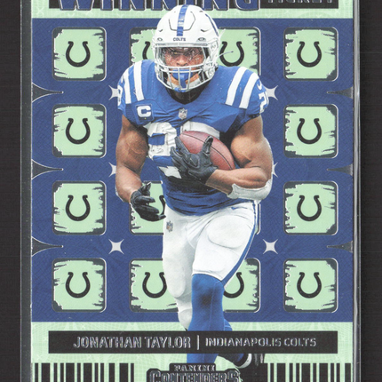 2023 Panini Contenders Football Winning Ticket Jonathan Taylor #WT-JTA