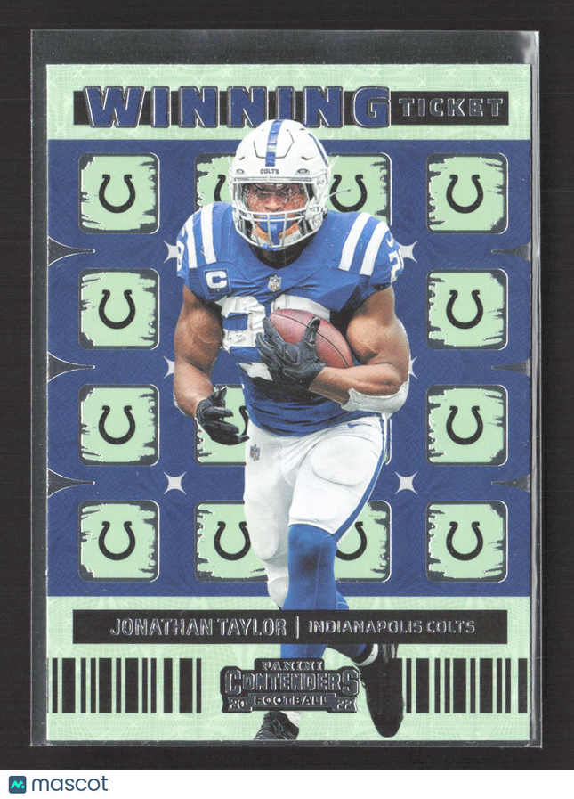 2023 Panini Contenders Football Winning Ticket Jonathan Taylor #WT-JTA