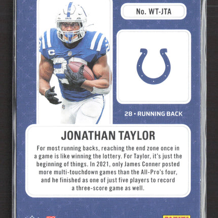 2023 Panini Contenders Football Winning Ticket Jonathan Taylor #WT-JTA