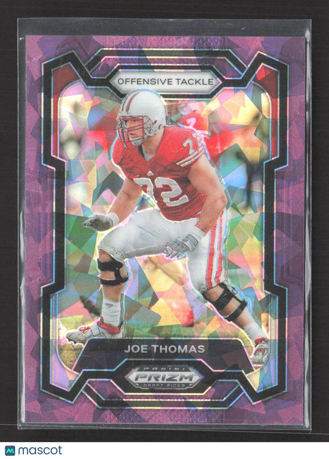 2024 Panini Prizm Draft Picks Joe Thomas #28 Purple Ice 146/149