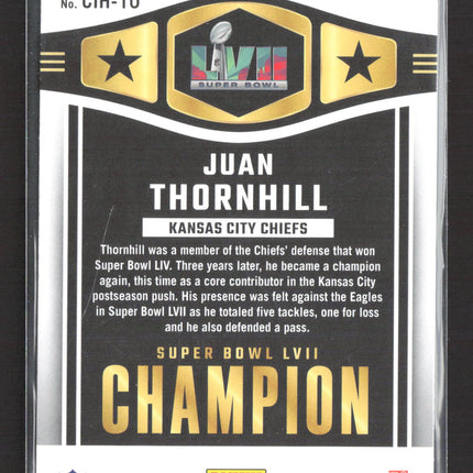 2023 Panini Donruss Champ Is Here Juan Thornhill #CIH-10