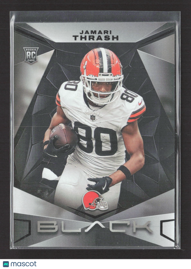 2024 Panini Black Football Jamari Thrash #140 RC