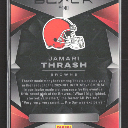 2024 Panini Black Football Jamari Thrash #140 RC