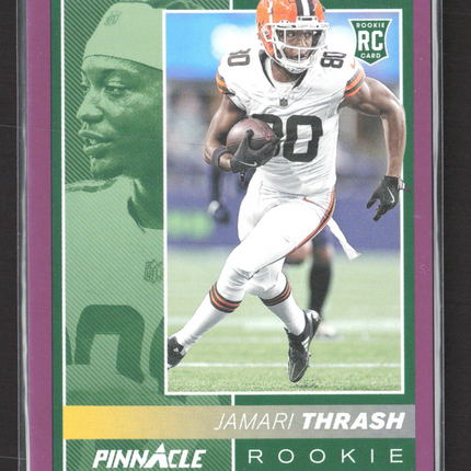 2025 Panini Encore Pinnacle Jamari Thrash #241 Purple RC /75