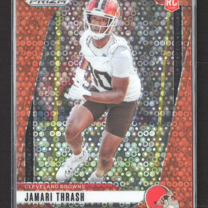 2024 Panini Prizm Jamari Thrash #340 Orange Disco RC