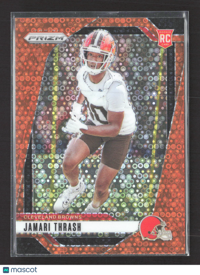 2024 Panini Prizm Jamari Thrash #340 Orange Disco RC