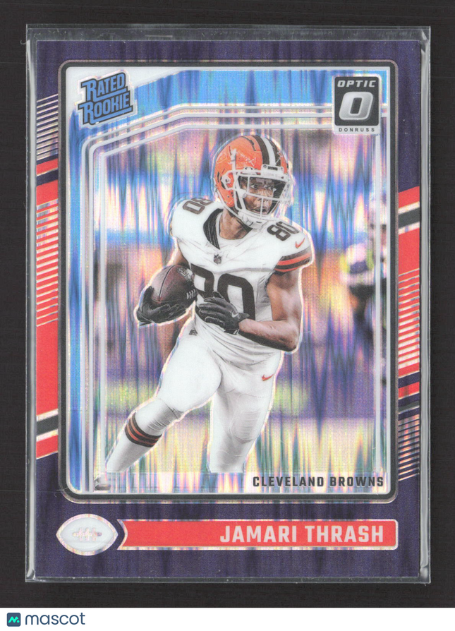 2024 Panini Donruss Optic Prizm Jamari Thrash #241 Purple Shock