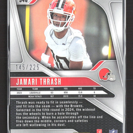 2024 Panini Prizm Mosaic Jamari Thrash #340 Purple Ice 145/225 RC