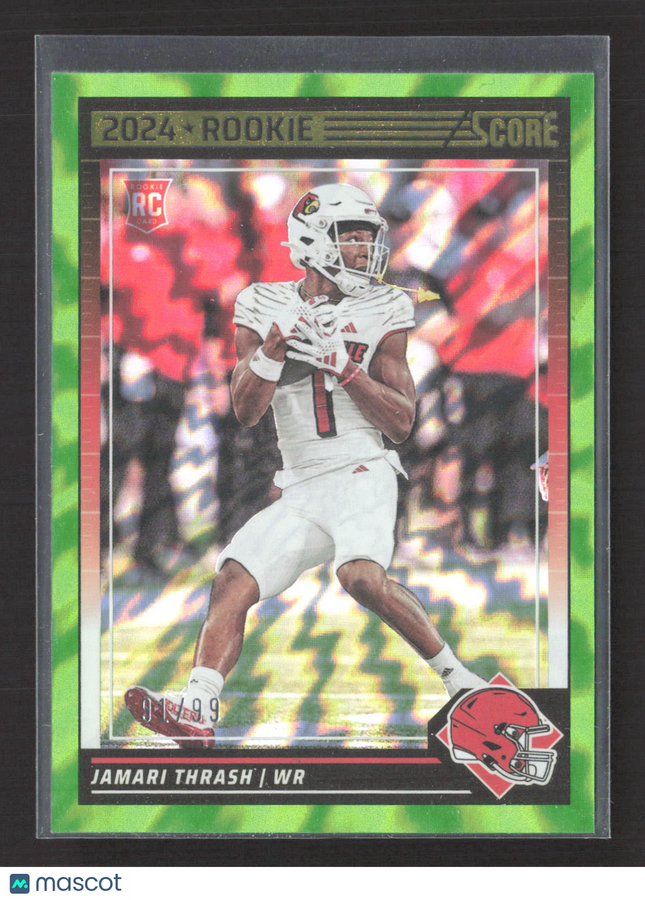 2024 Panini Score Jamari Thrash #382 Green RC