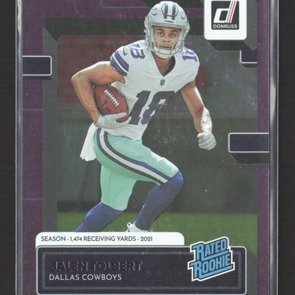 2022 Panini Donruss Football Jalen Tolbert #331 Purple 089/500