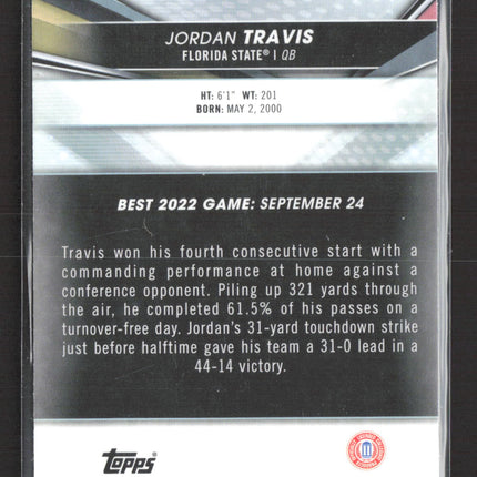 2022 Bowman University Jordan Travis #3