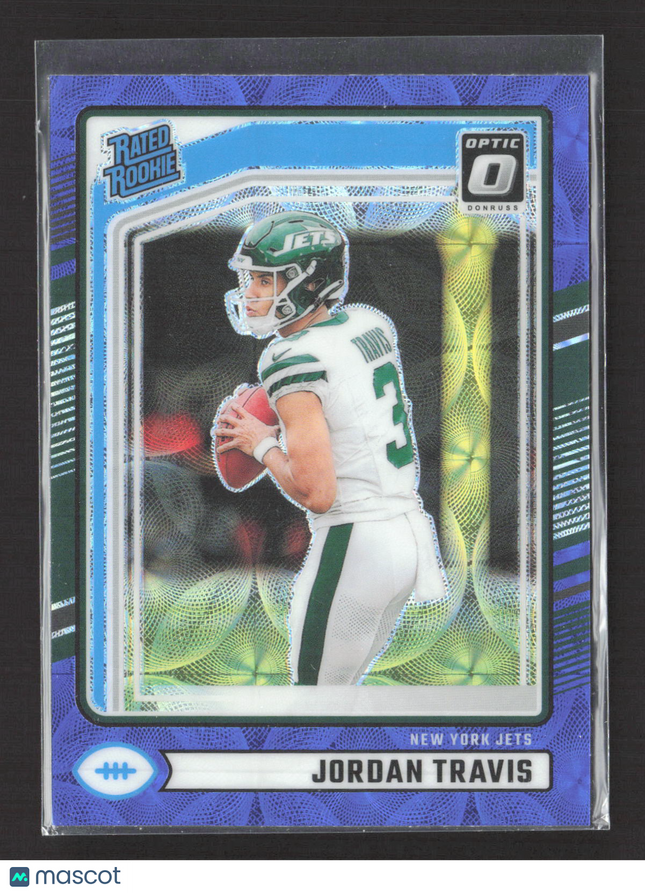 2024 Panini Donruss Optic Prizm Jordan Travis #349 Blue Scope
