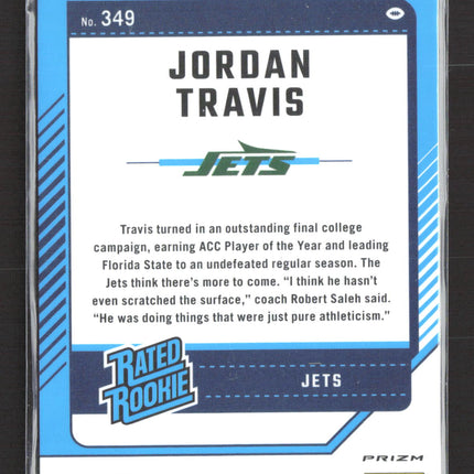 2024 Panini Donruss Optic Prizm Jordan Travis #349 Blue Scope