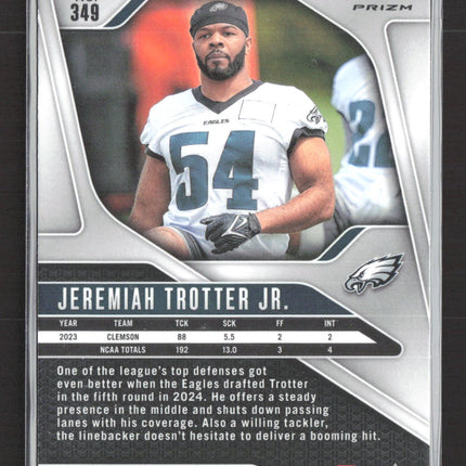 2024 Panini Prizm Jeremiah Trotter Jr. #349 RC Silver