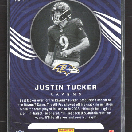 2024 Panini Illusions Justin Tucker #7 Orange