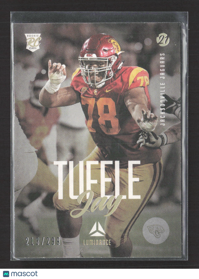 2021 Panini Luminance Football Jay Tufele #188 RC 213/299