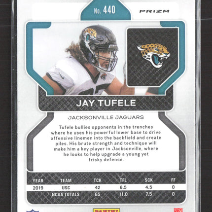 2021 Panini Prizm Jay Tufele #440 RC Silver