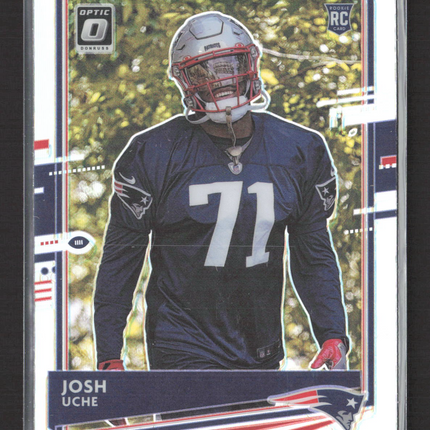 2020 Panini Donruss Optic Prizm Josh Uche #137 RC HOlo