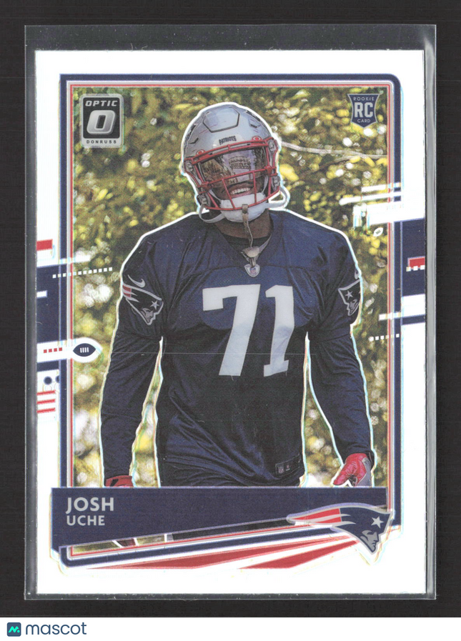2020 Panini Donruss Optic Prizm Josh Uche #137 RC HOlo
