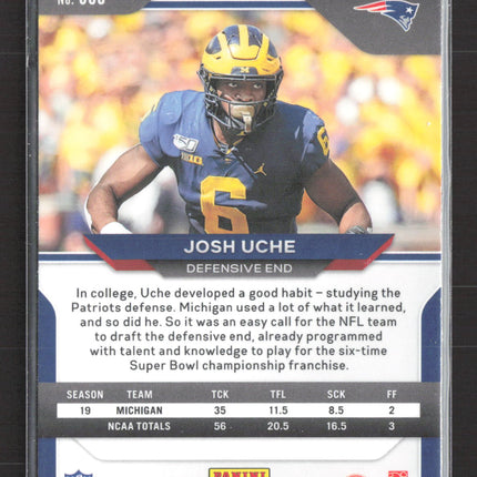 2020 Panini Prizm Josh Uche #369 Orange Disco RC