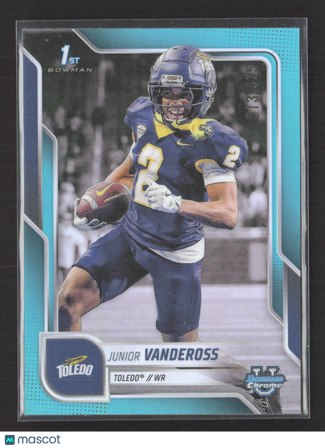 2025 Bowman Chrome University Junior Vandeross #197 Teal Refractor /325