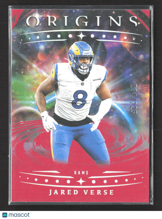 2025 Panini Origins Jared Verse #26 Red 134/225