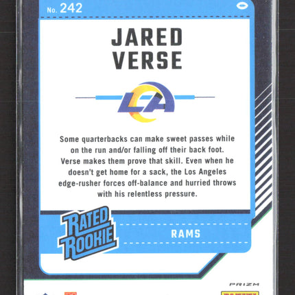 2024 Panini Donruss Optic Prizm Jared Verse #242 Holo