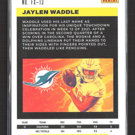 2022 Panini Chronicles Flux Jaylen Waddle #FX-13 RC