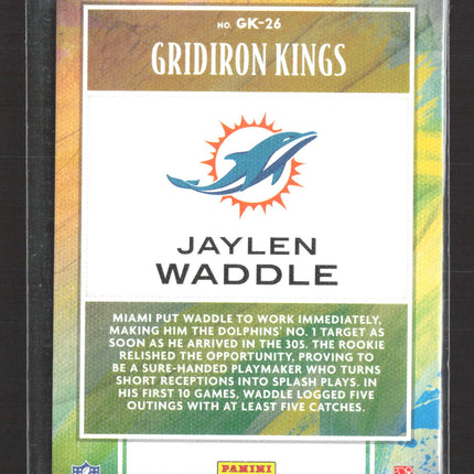 2022 Panini Chronicles Donruss Football Gridiron Kings Jaylen Waddle #GK-26