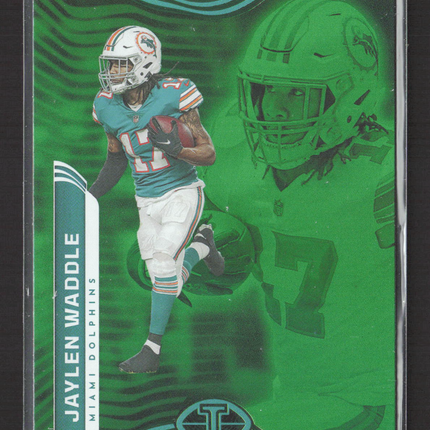 2022 Panini Illusions Football Jaylen Waddle #61 Emerald