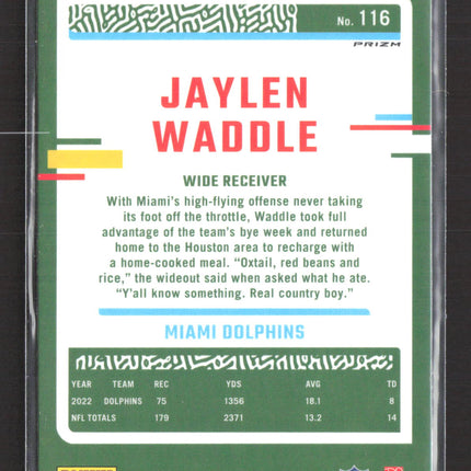 2023 Panini Donruss Optic Prizm Jaylen Waddle #116 Holo