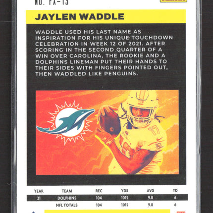 2022 Panini Chronicles Flux Jaylen Waddle #FX-13 RC