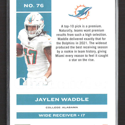 2022 Panini Chronicles Jaylen Waddle #76 RC