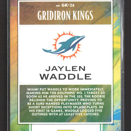2022 Panini Chronicles Donruss Football Gridiron Kings Jaylen Waddle #GK-26