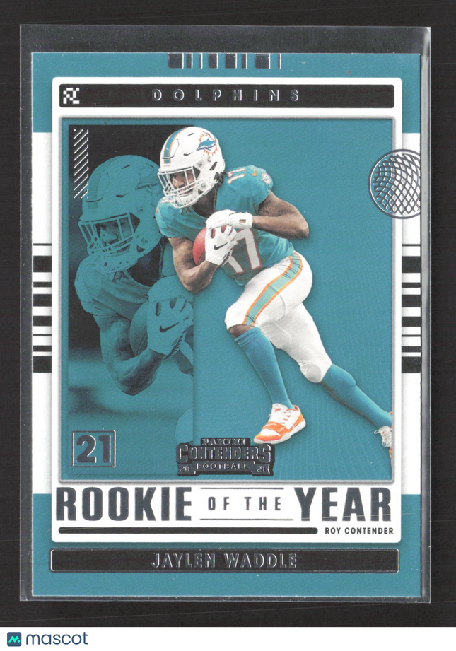 2021 Panini Contenders Football Rookie of the Year Jaylen Waddle #ROY-JWA
